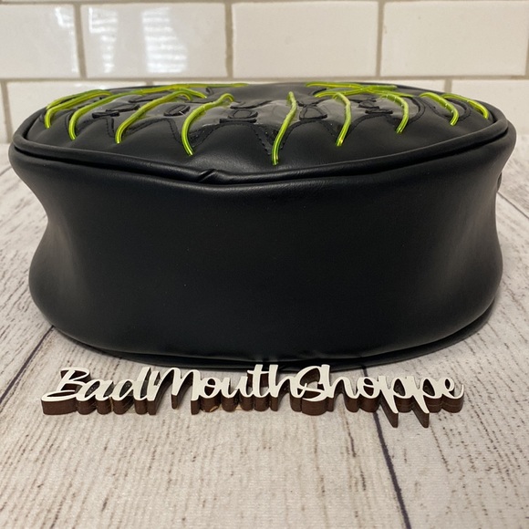 *Sewing Samhain The Purge Light Up LED Green Crossbody Purse Bag - Picture 4 of 11